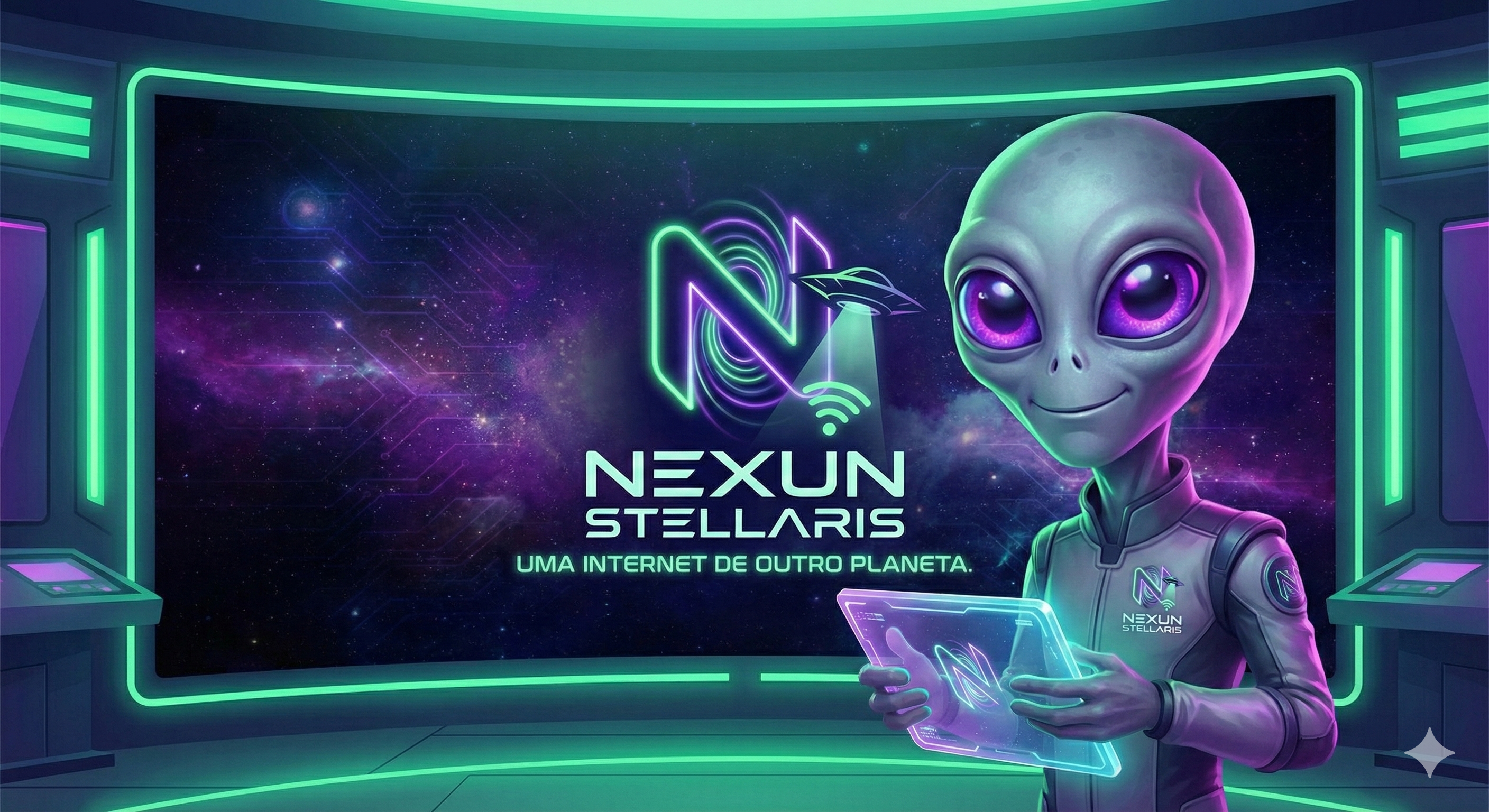 Mascote Alien Nexun